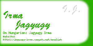 irma jagyugy business card